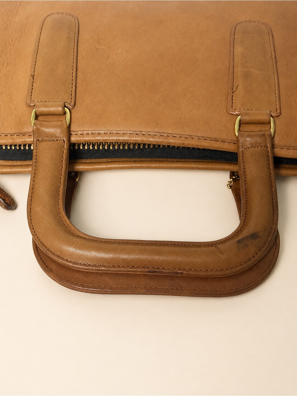Coach Vintage Bonnie Cashin Slim Satchel 8526 Leather Bag w/ Paperwork - Picture 10 of 15